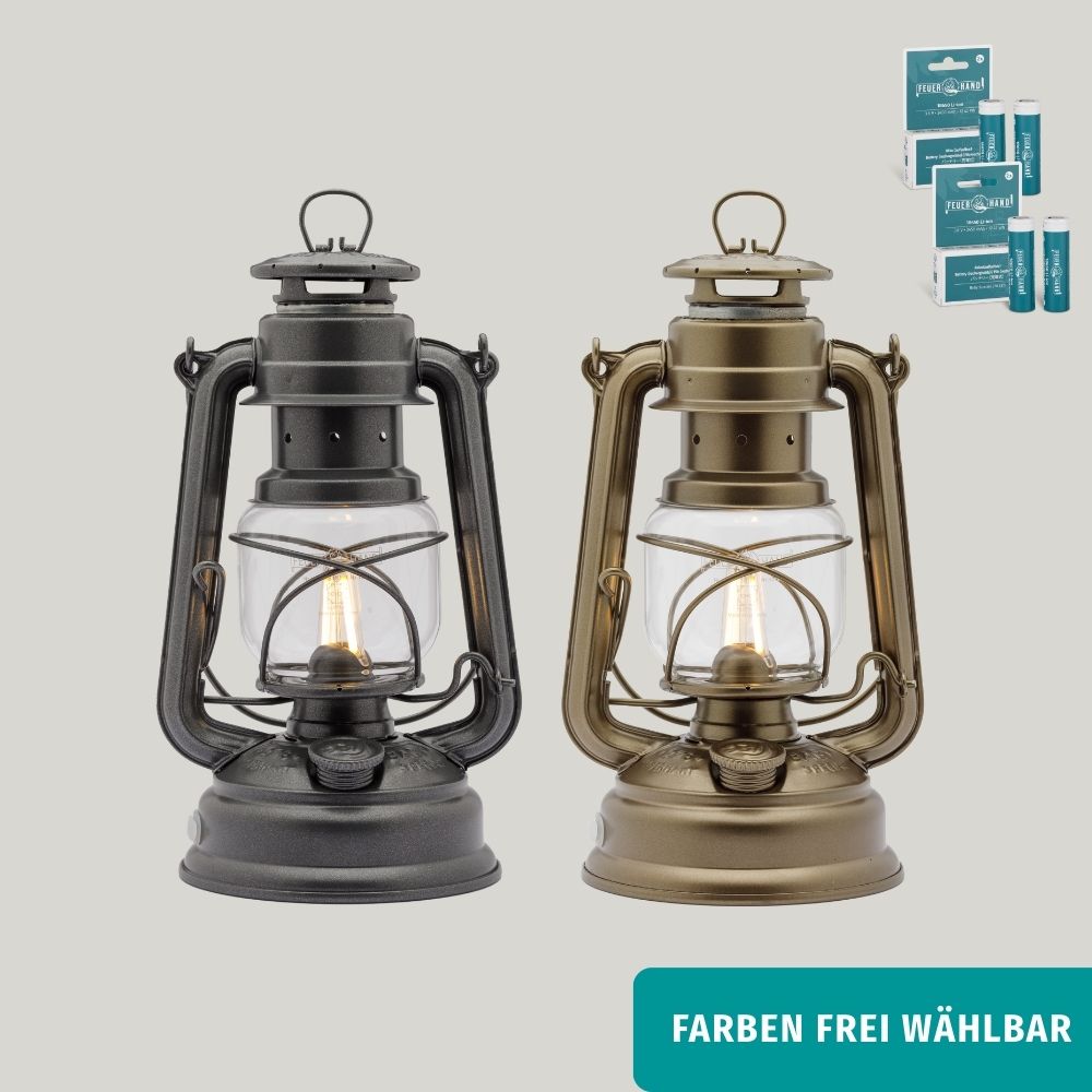 2x LED Laterne + 2 Akkus | Black Friday 2025