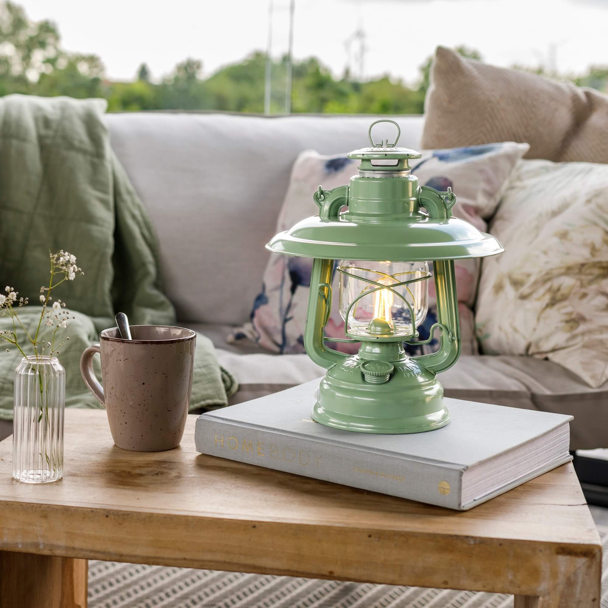 LED Laterne - Interior Set Sage Green