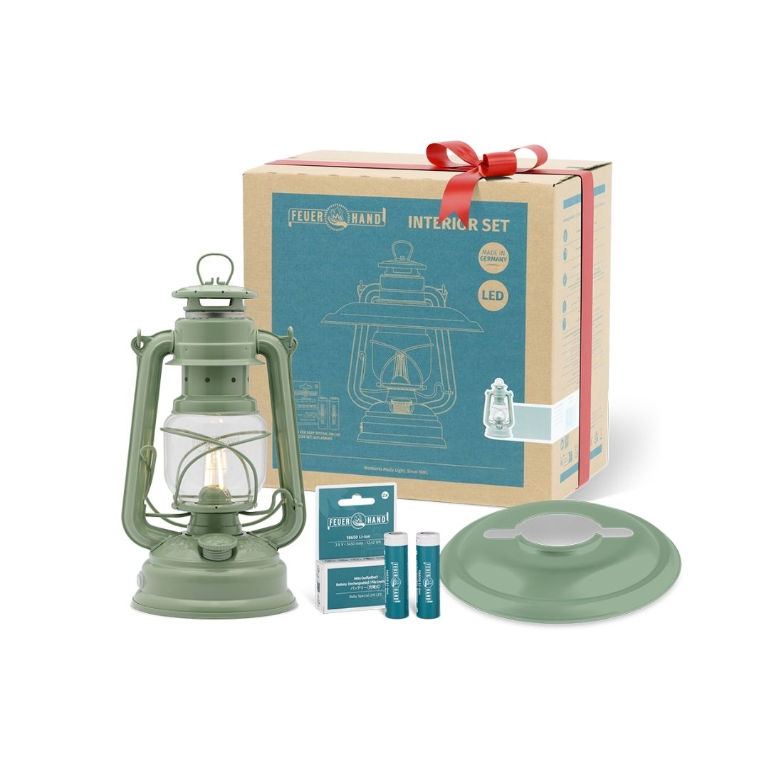 LED Laterne - Interior Set Sage Green